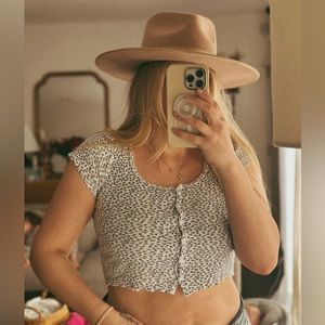 Brandy Melville Floral Baby T